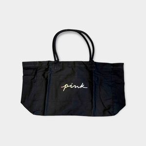 Victoria’s Secret Pink Large Black Tote Bag